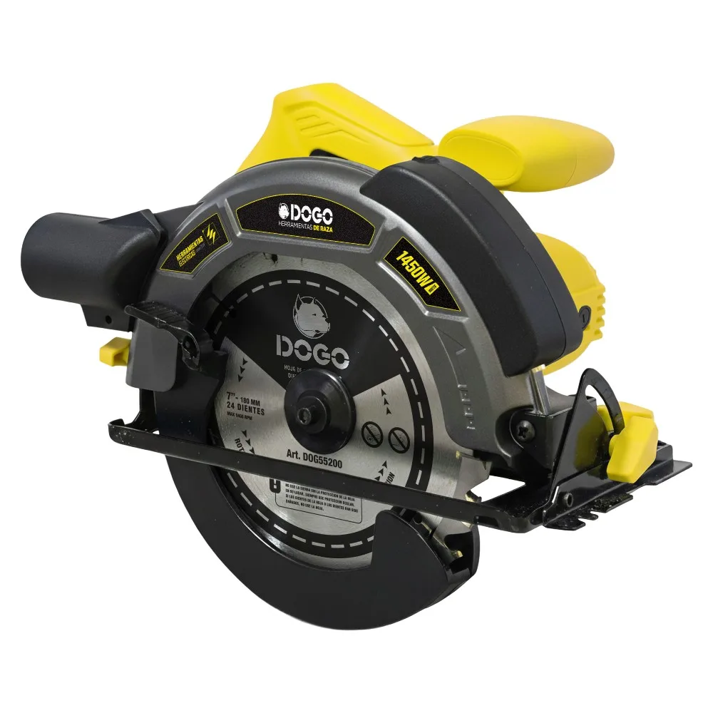 Sierra circular 180mm 1450W con guía láser