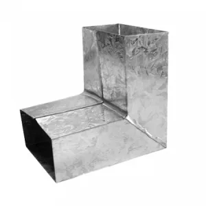 Codo rectangular plano 90°